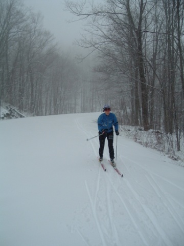 April skiing in Gatineau Park