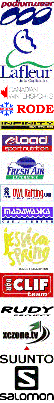 XC Ottawa's Most Excellent Cross Country ski Sponsors